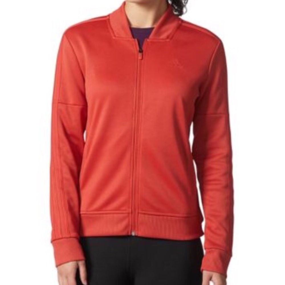 ADIDAS Tricot Active Zip Jacket Orange Retro Size Medium New